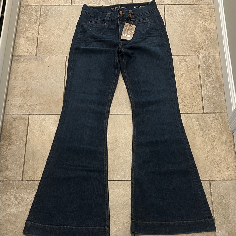 Navy Flare Jeans